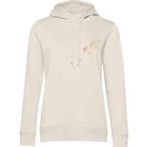 SWEAT A CAPUCHE (femme) – Marine Western Équitation - Beige - BCW34B