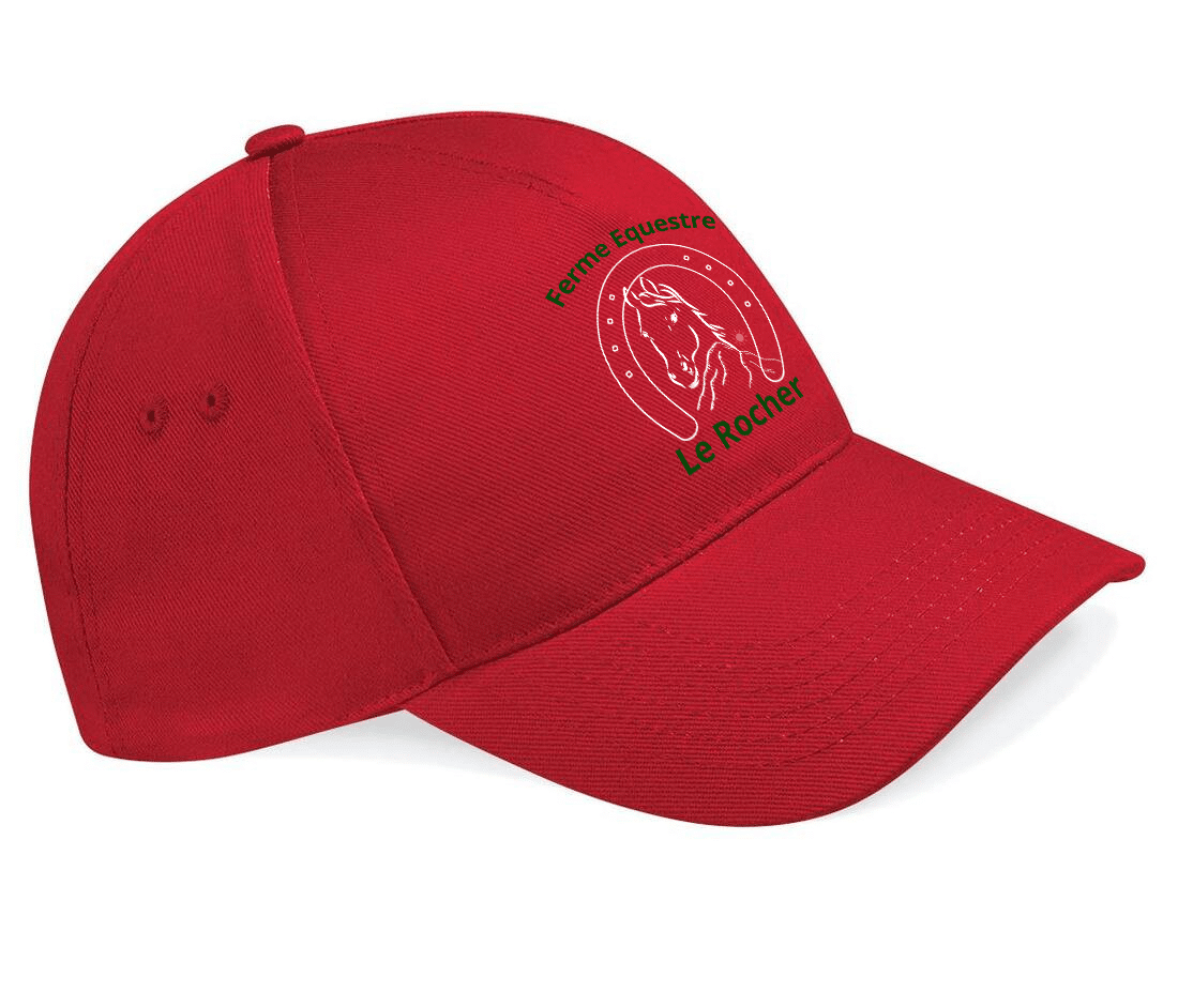CASQUETTE - Ferme Equestre Le Rocher - Rouge - BF015 – Image 2
