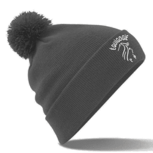 BONNET AVEC POMPOM - Equigogie - Les écuries de Pépanie - Gris Anthracite - BF426