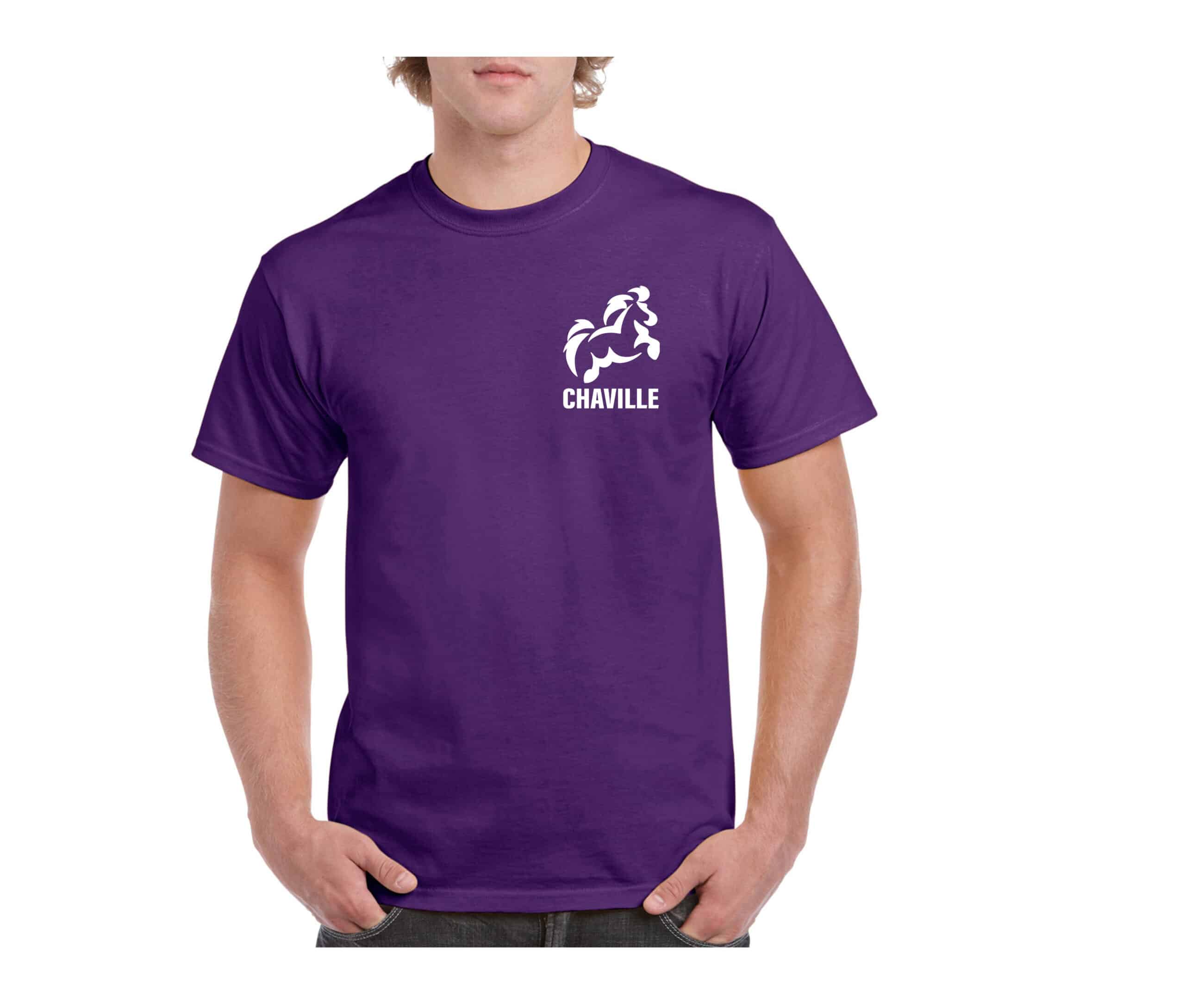 T-SHIRT (unisexe) - Poney Club Centre équestre de Chaville - Violet - GN180