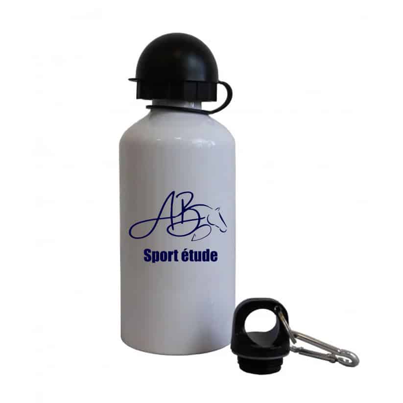 Gourde Aluminium 500ml bouchon rond - Sport Étude Val de Creuse - Navy - GRD002