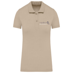 Polo (femme) - IMPULSION RECONVERSION - Beige - K2026