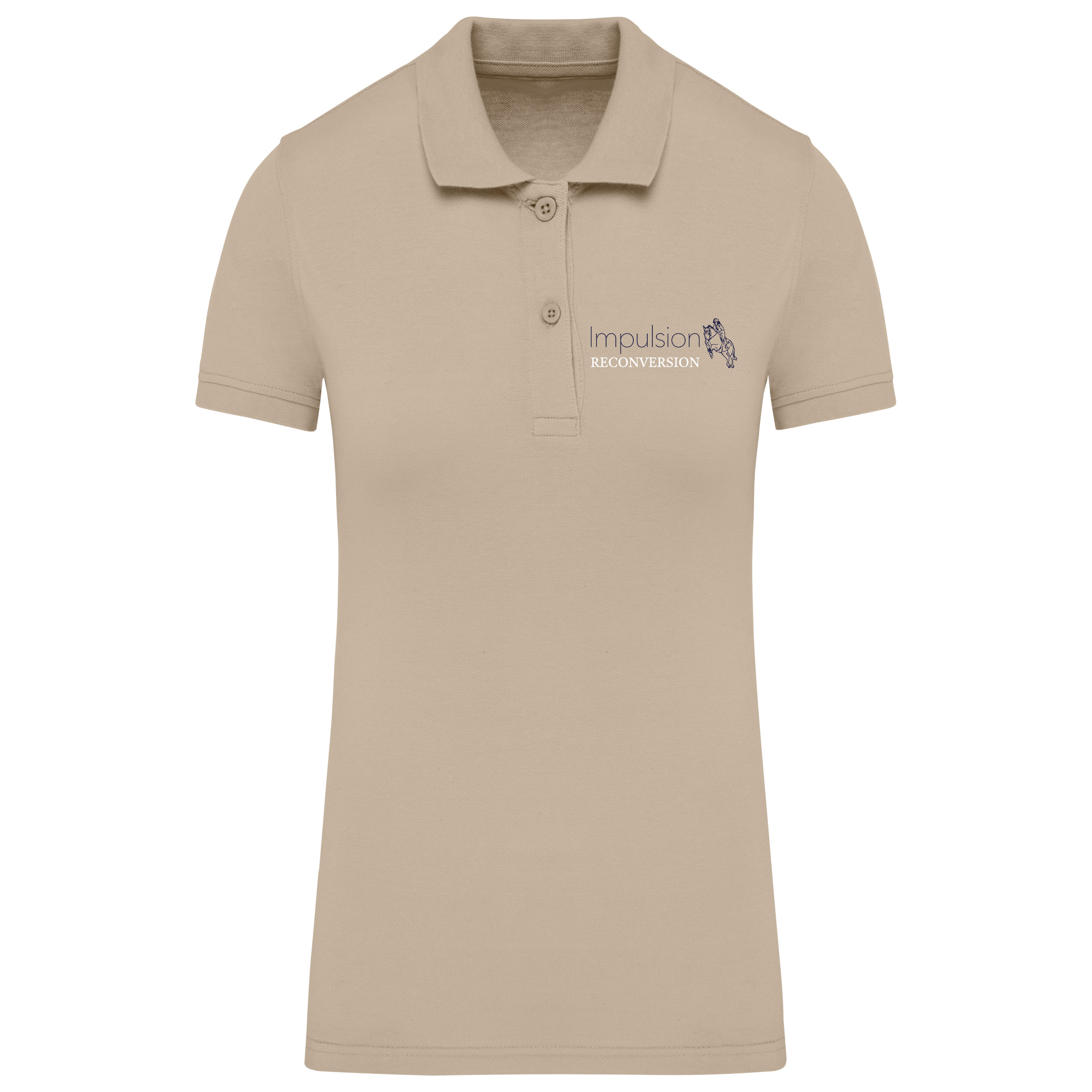 Polo (femme) - IMPULSION RECONVERSION - Beige - K2026