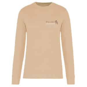 SWEAT COL ROND (Unisexe) - IMPULSION RECONVERSION - Beige - K4025