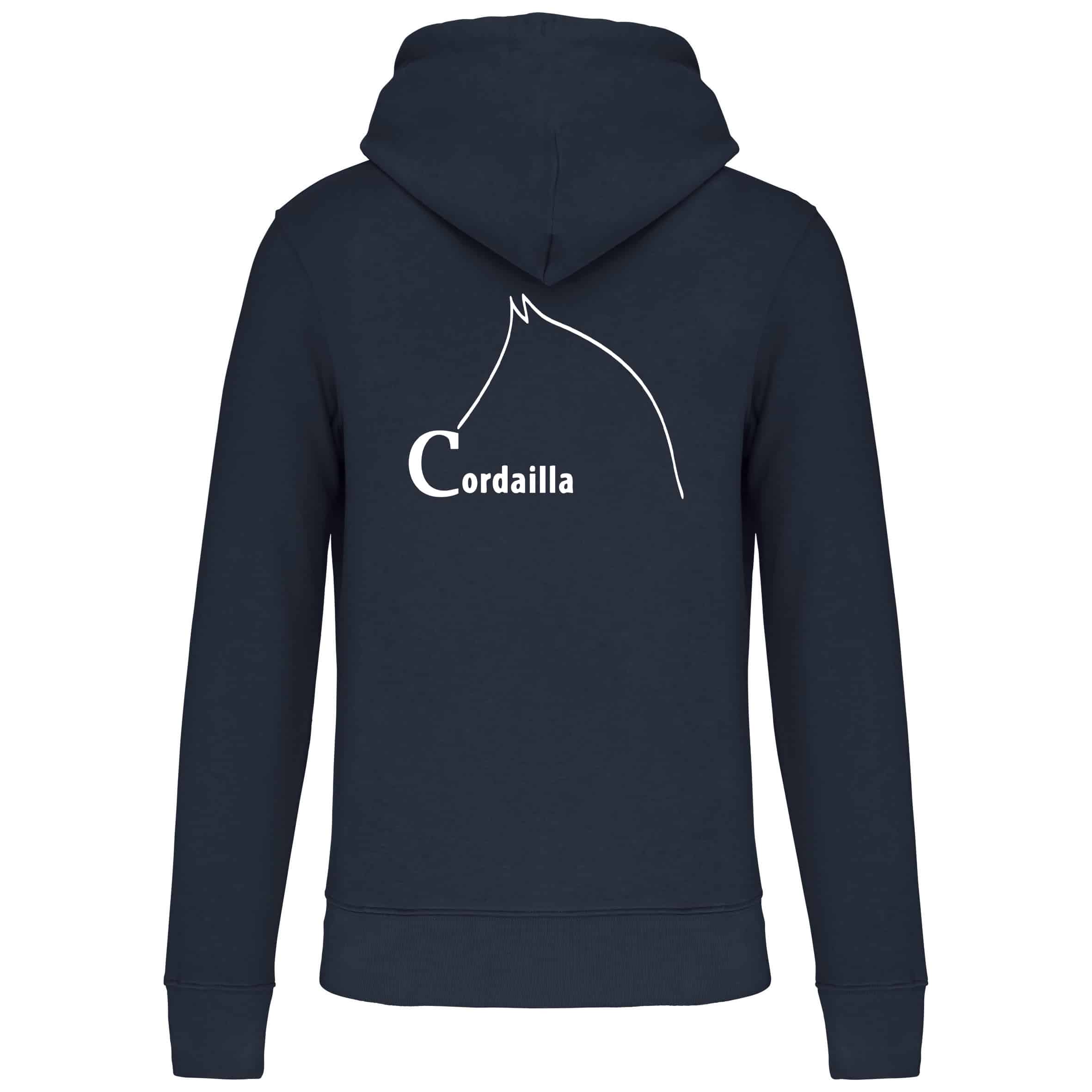 Sweat avec capuche et poche kangourou (enfant) - Association Team Cordailla – Navy - K4029 – Image 3