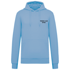 Sweat avec capuche et poche kangourou (femme) - TENNIS CLUB OTHIS - Bleu ciel - K4028