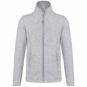 SWEAT ZIPPE SANS CAPUCHE (femme) - Ecurie du Châtel - Gris chiné - SC366