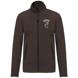 Veste micropolaire zippée (femme) – Equigogie - Les écuries de Pépanie - Chocolat – K907