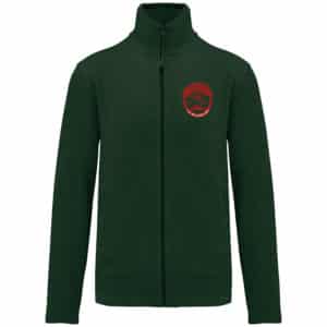 Veste micropolaire zippée (femme) – Vautrait de la Billebaude - Vert Foret – K907