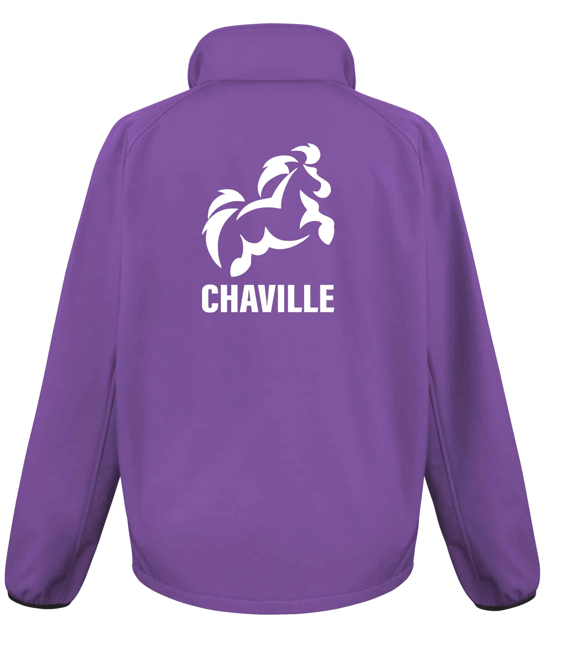 SOFTSHELL ECO (femme) – Poney Club Centre équestre de Chaville - Violet - R231F – Image 3