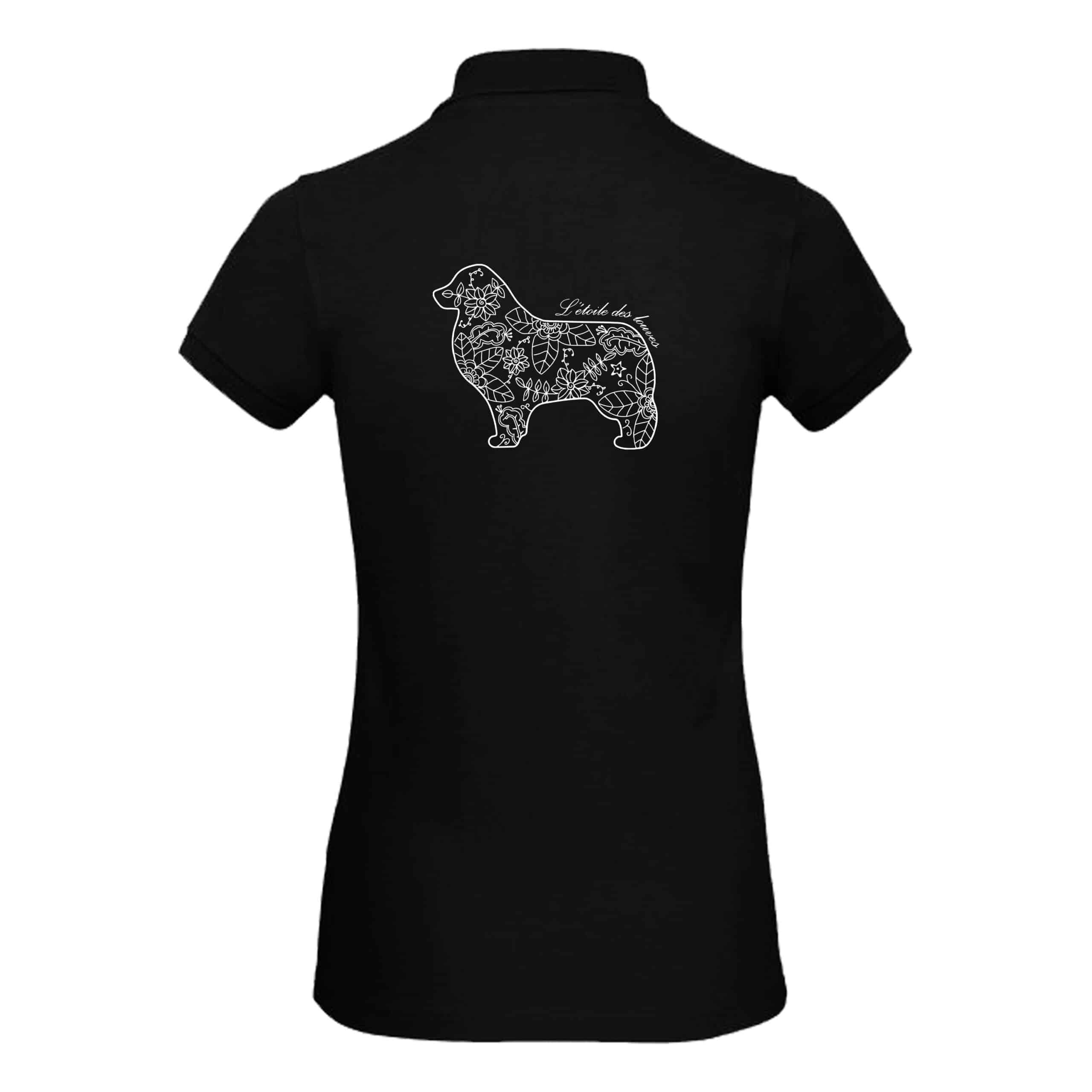 POLO (femme) - Etoiles des louves - Noir - BCI1F – Image 3