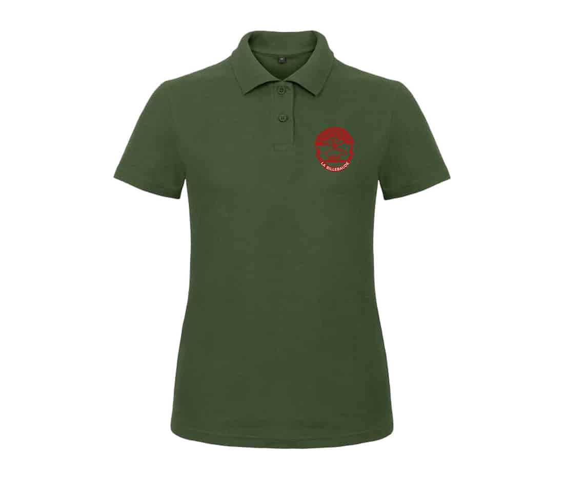 POLO (femme) - Vautrait de la Billebaude - Vert Foret - BCI1F