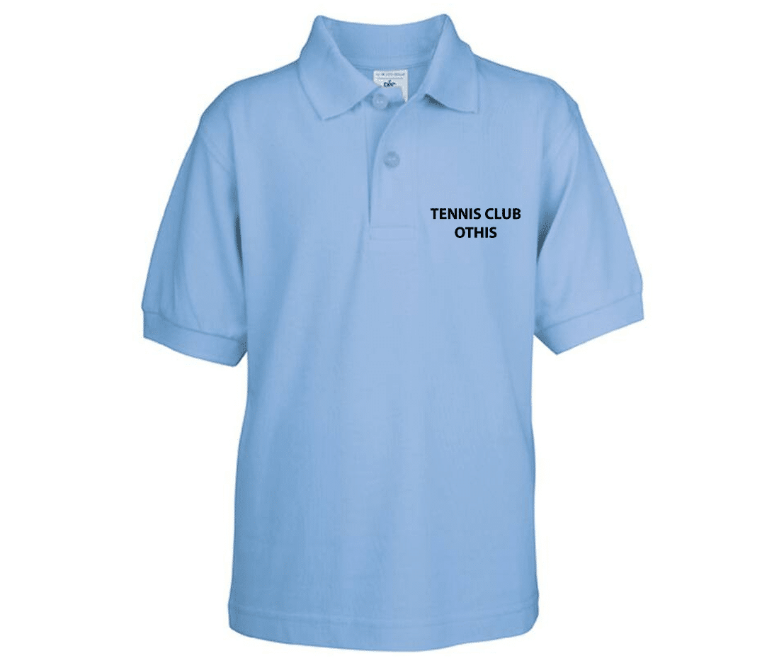 POLO premium (enfant) - TENNIS CLUB OTHIS - Bleu ciel - K249