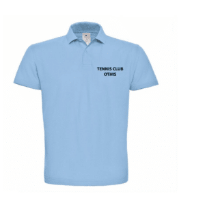 POLO (homme) - TENNIS CLUB OTHIS - Bleu ciel - BCID1