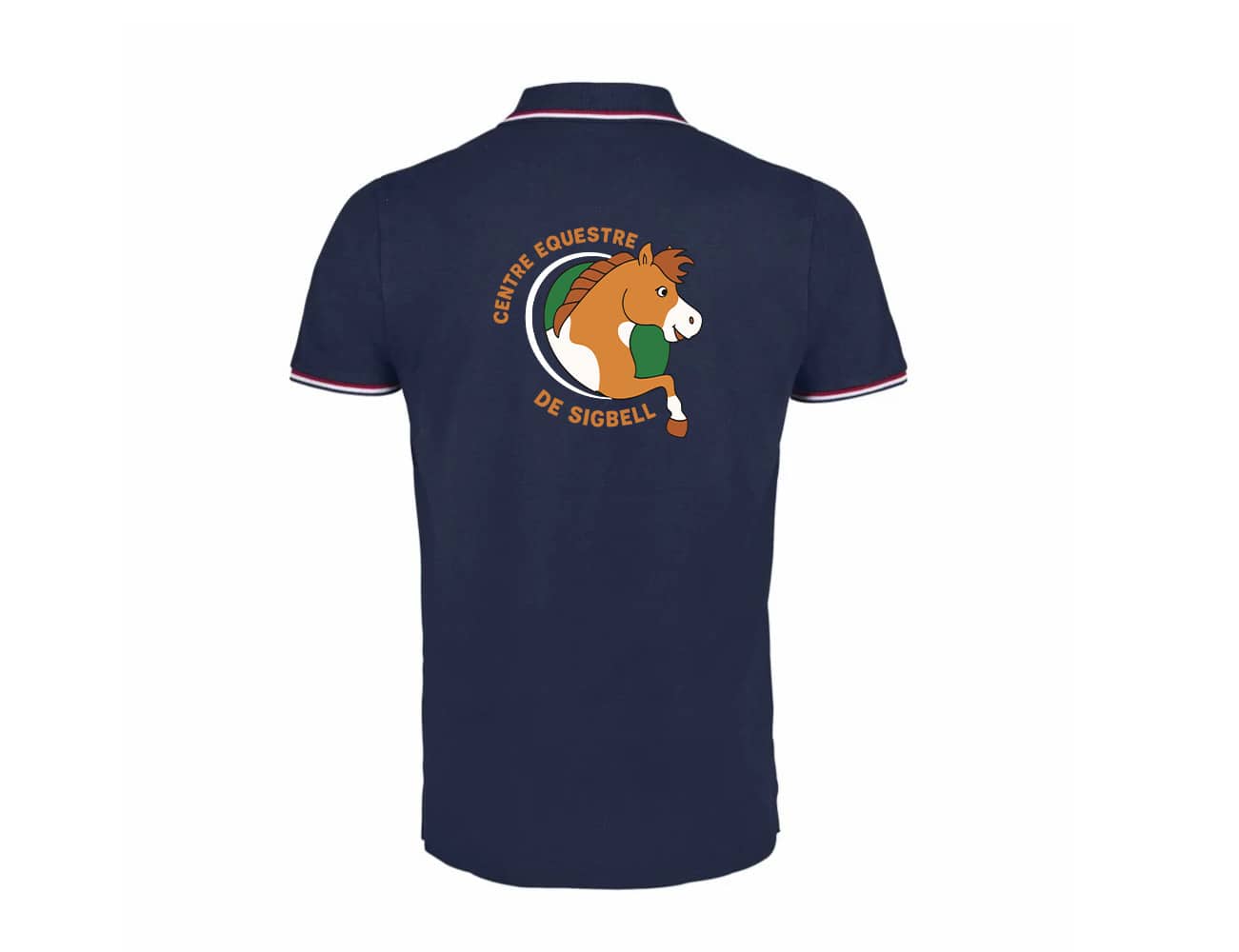 POLO (homme) - Centre équestre de Sigbell - Navy - PRESTIGE MEN – Image 2