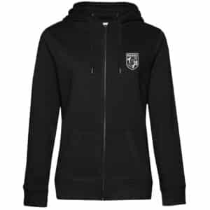 SWEAT ZIPPÉ (femme) - Dodgeball TA Rennes - Noir - BCW03Q