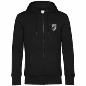 SWEAT ZIPPÉ (Homme) - Dodgeball TA Rennes - Noir - BCU03K