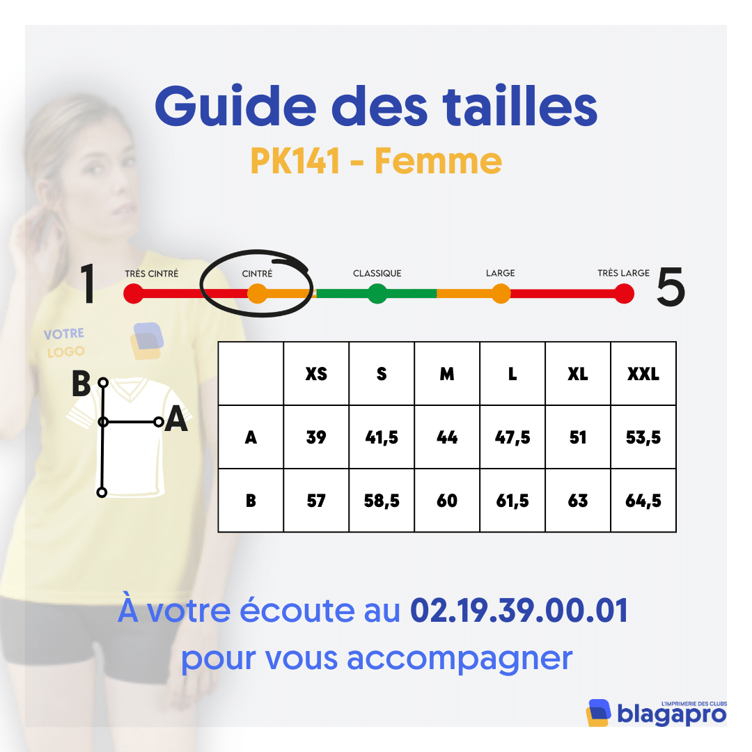 T-Shirt respirant (femme) - FEL Vouneuil sur vienne - Noir - PK141 – Image 2