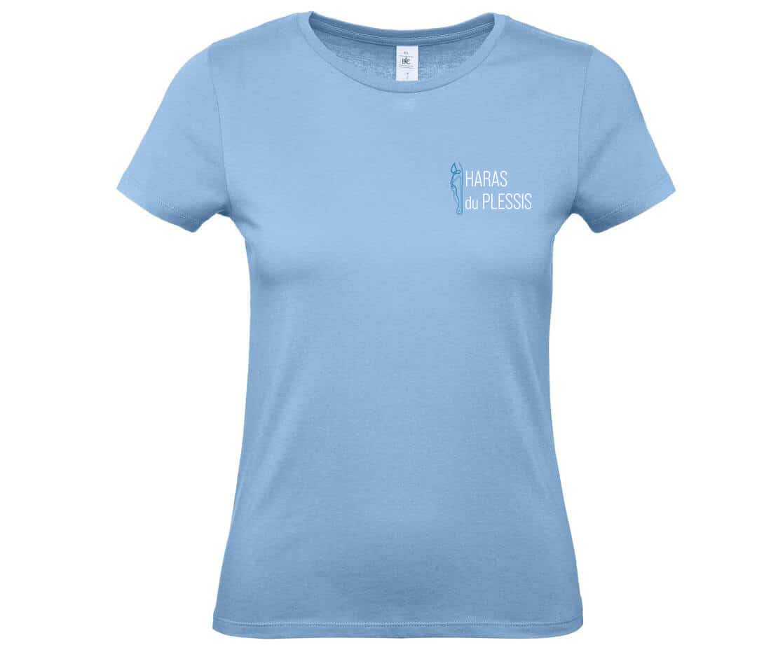 T-SHIRT (femme) - Haras du Plessis – Bleu ciel - BC04T