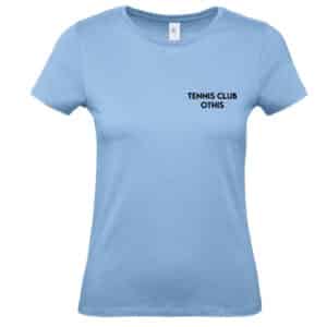 T-SHIRT (femme) - TENNIS CLUB OTHIS - Bleu ciel - BC04T