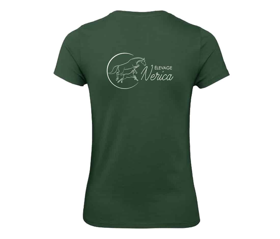 T-SHIRT (enfant) - élevage nerica - Vert Foret - BC03TK – Image 3