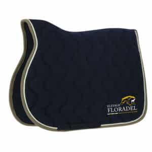 Tapis de selle EQUITHÈME "Polyfun" - Elevage floradel - Navy - 20444