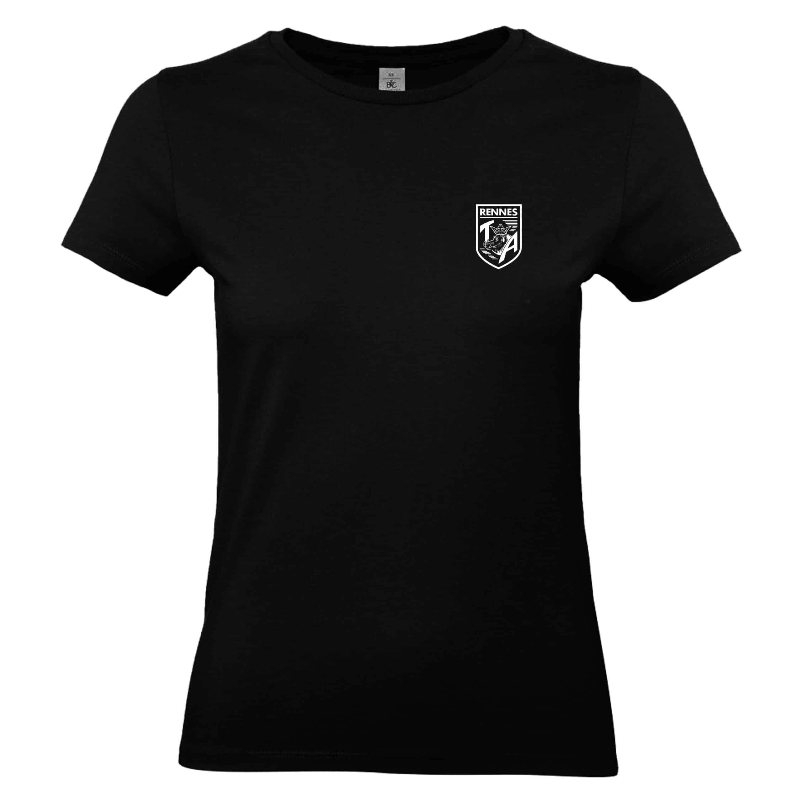 T-SHIRT (femme) - Dodgeball TA Rennes - Noir - BC04T