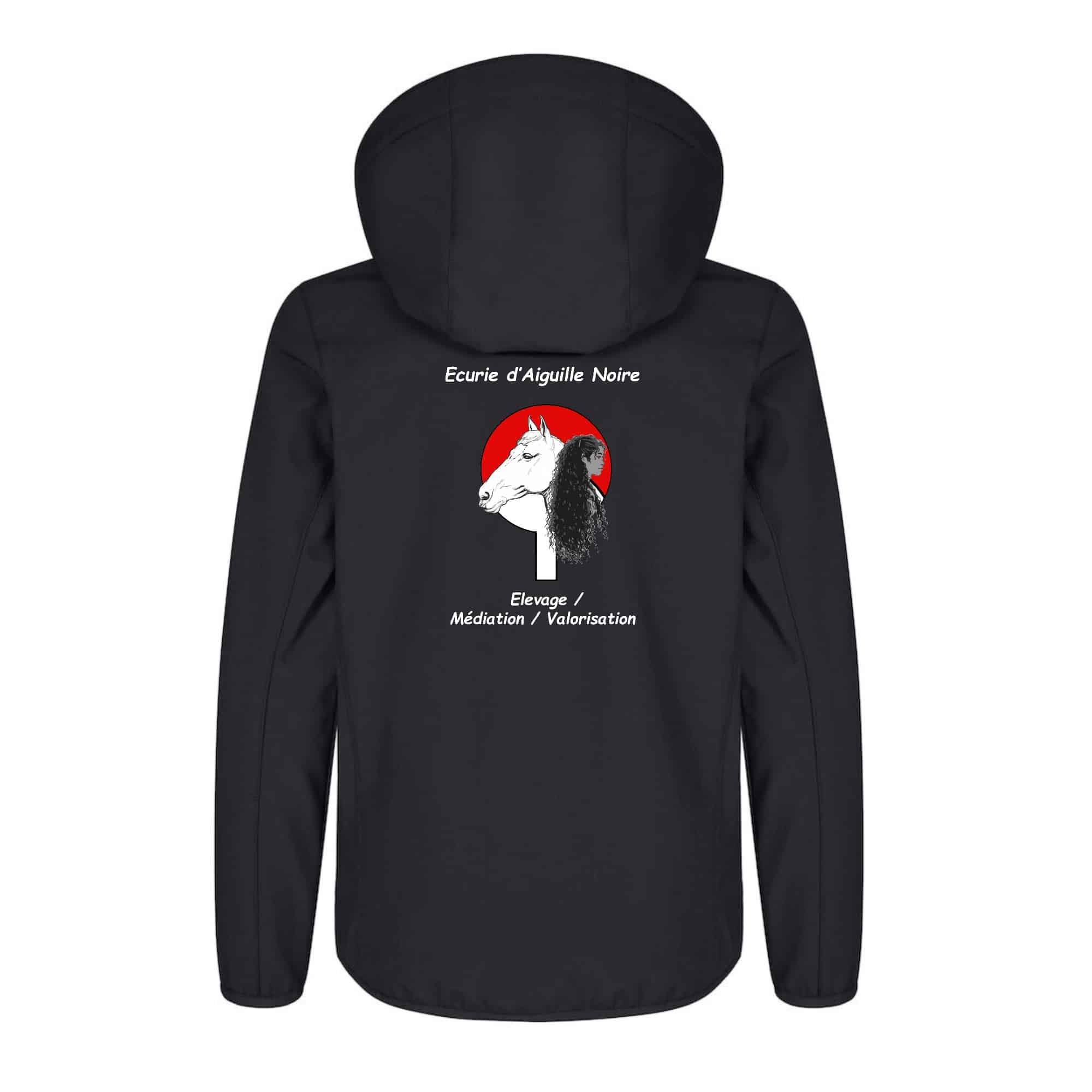 SOFTSHELL ''Classic'' (enfant) - Ecurie d'Aiguille Noire - Noir - 0200909 – Image 3