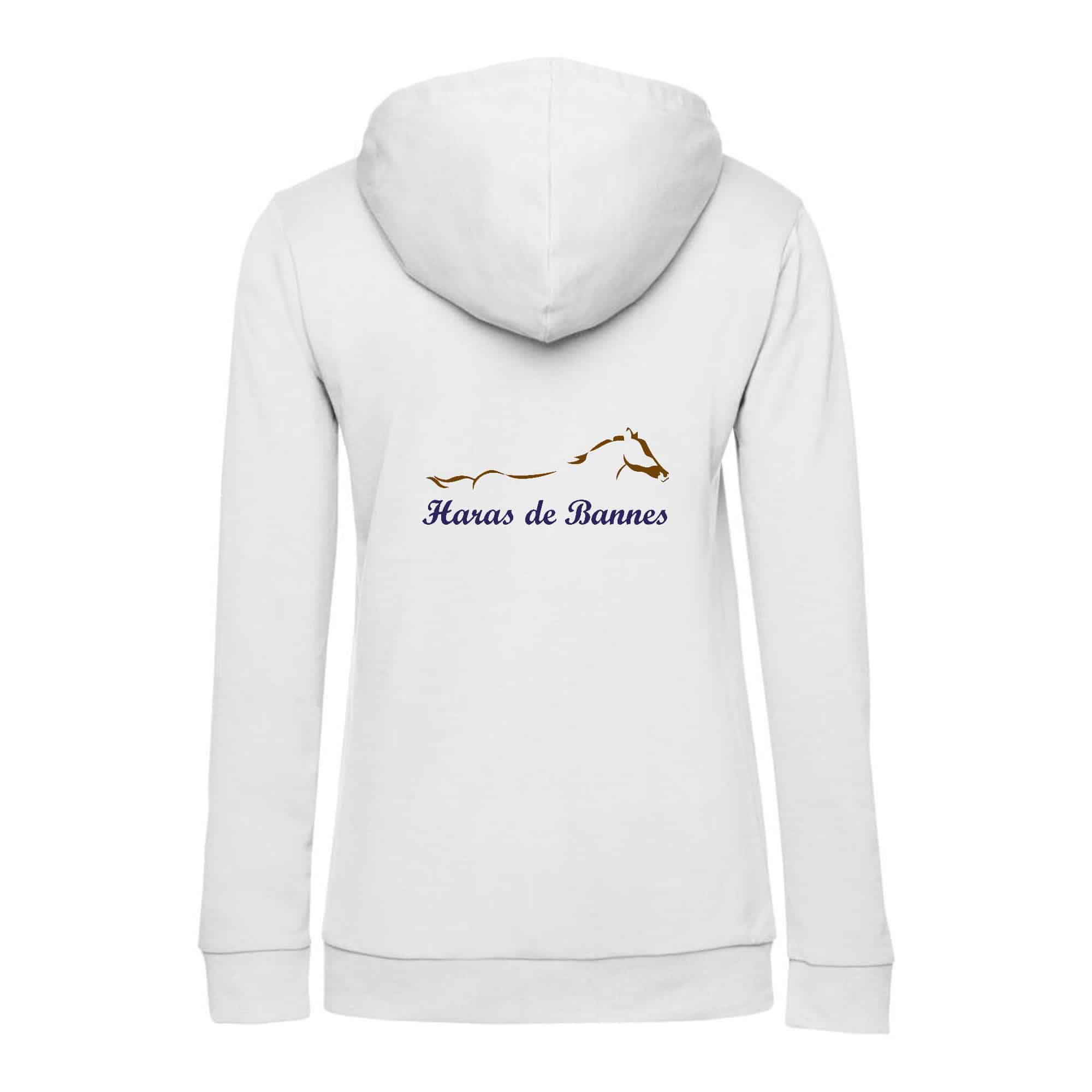 Sweat avec capuche et poche kangourou (femme) - Haras de Bannes - K4028 – Image 7
