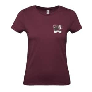 T-SHIRT (femme) - Écurie Bazougeaise - Bordeaux - BC04T