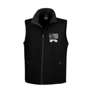 SOFTSHELL SANS MANCHE (homme) – Écurie Bazougeaise - Noir - RS232