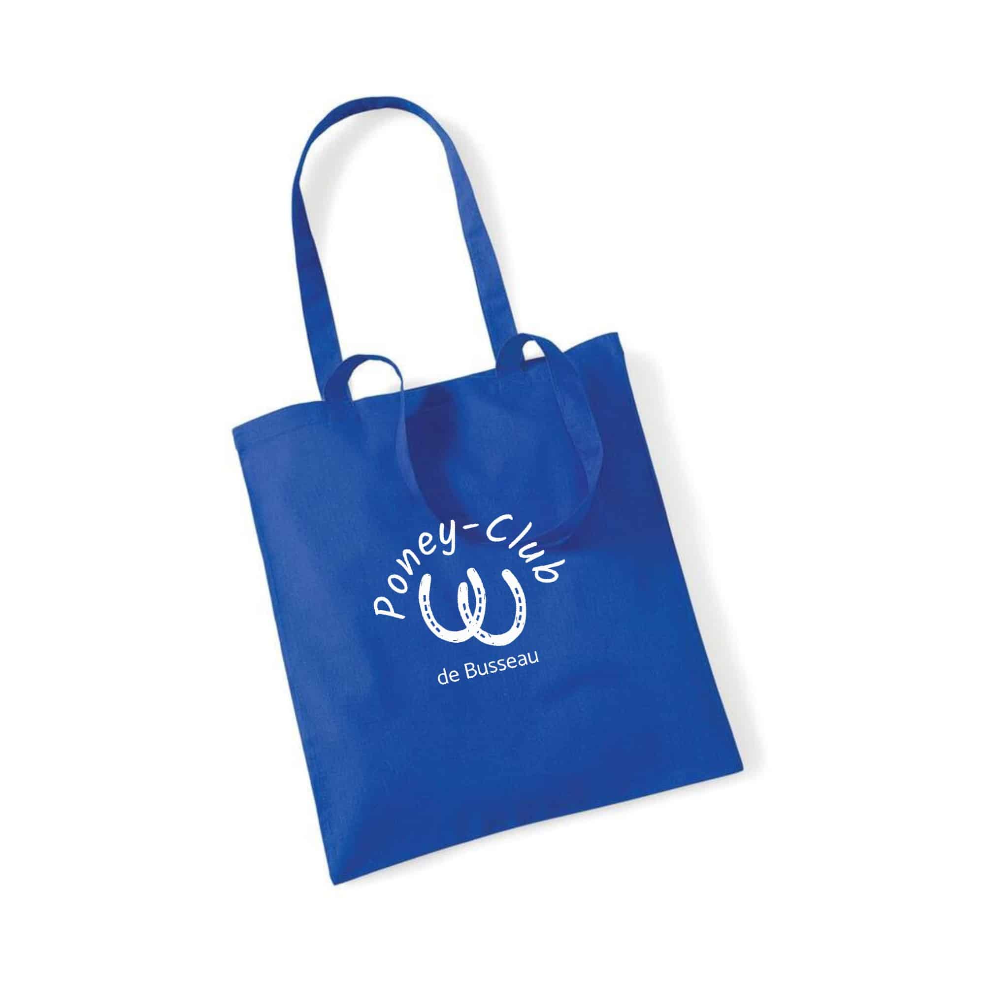 TOTE BAG - Poney-club de Busseau - Bleu roi - WM101