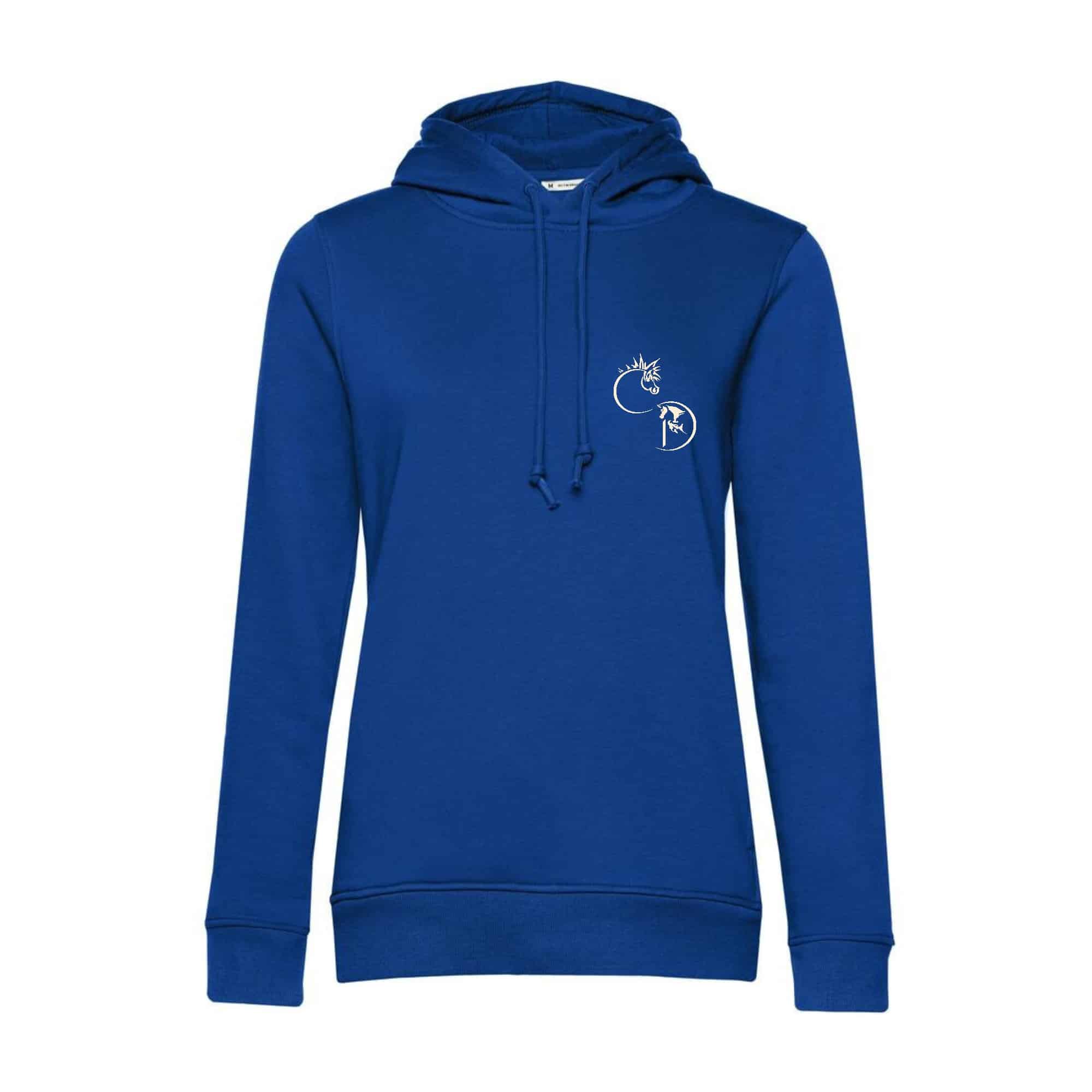 SWEAT A CAPUCHE (femme) – Centre Equestre Carpe Diem - Bleu roi - BCW34B