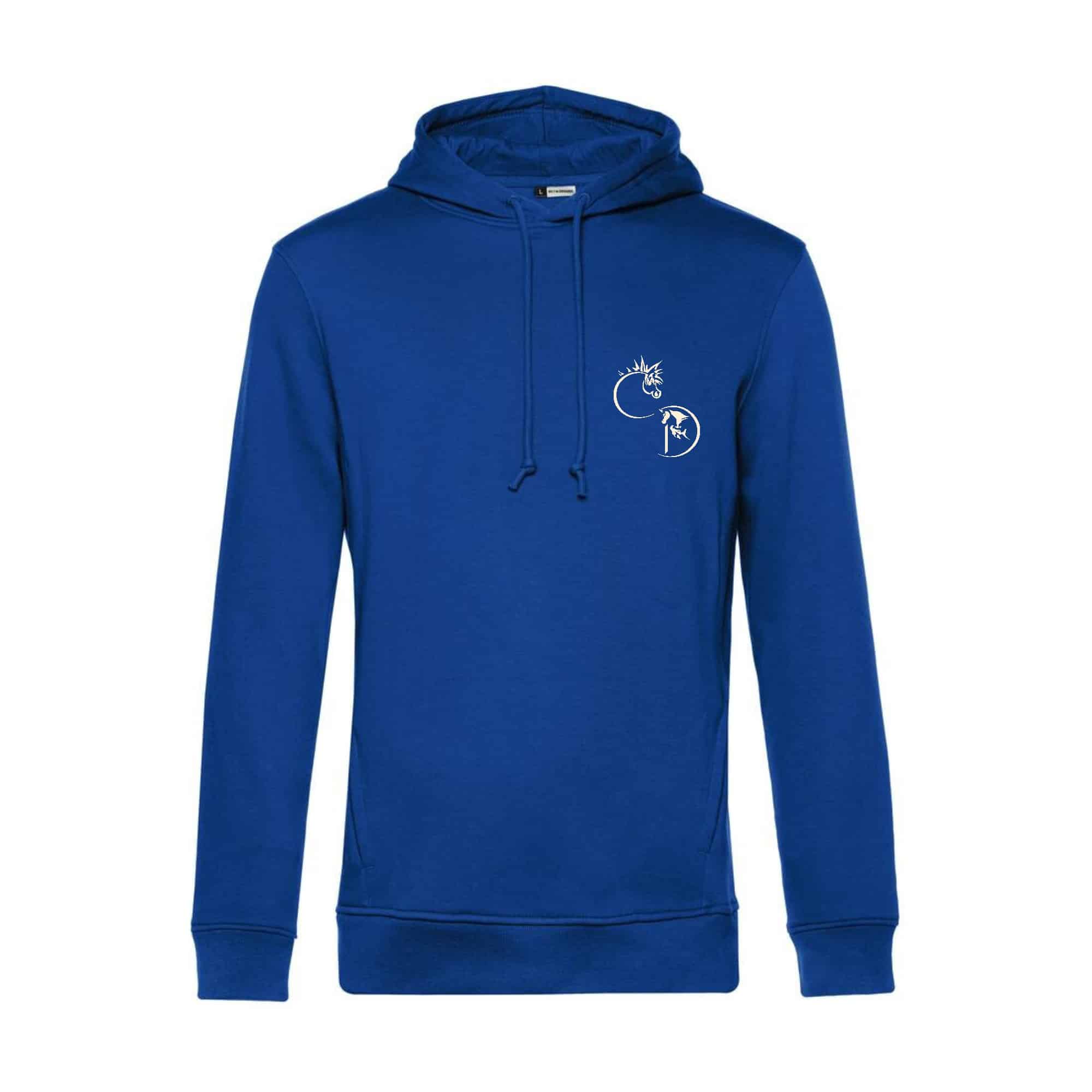 SWEAT A CAPUCHE (homme) - Centre Equestre Carpe Diem - Bleu roi - BCU33B