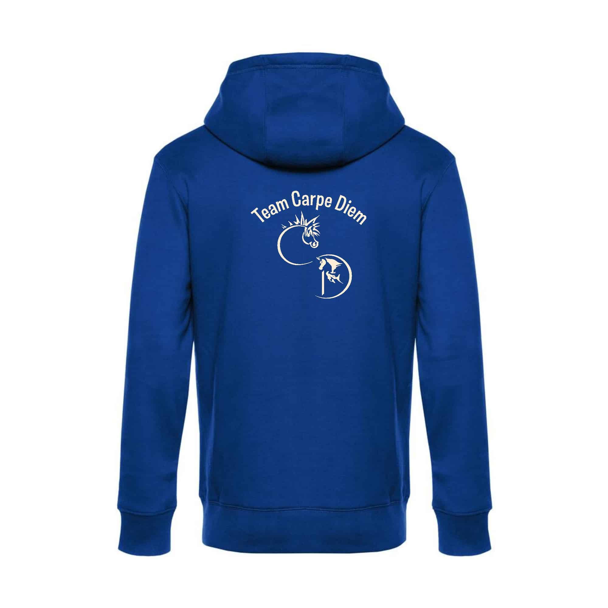 SWEAT ZIPPÉ (Homme) - Centre Equestre Carpe Diem - Bleu roi - BCU03K – Image 3