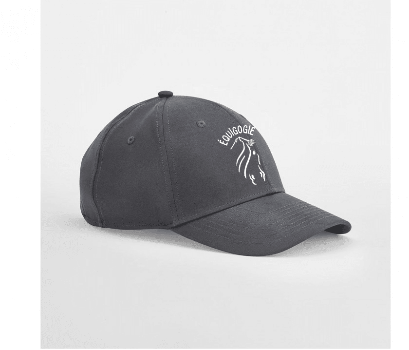 Casquette 6 panneaux - Equigogie - Les écuries de Pépanie - Gris Anthracite - BF018