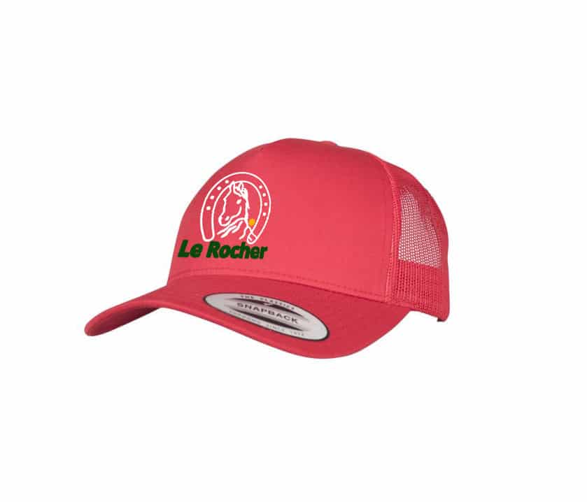 Casquette trucker - Ferme Equestre Le Rocher – Rouge - FX6506 – Image 2