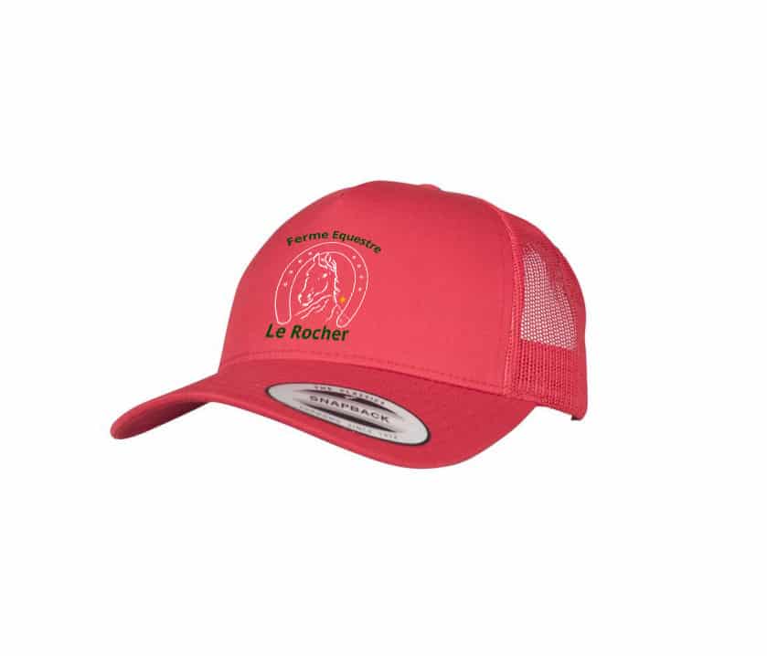Casquette trucker - Ferme Equestre Le Rocher – Rouge - FX6506