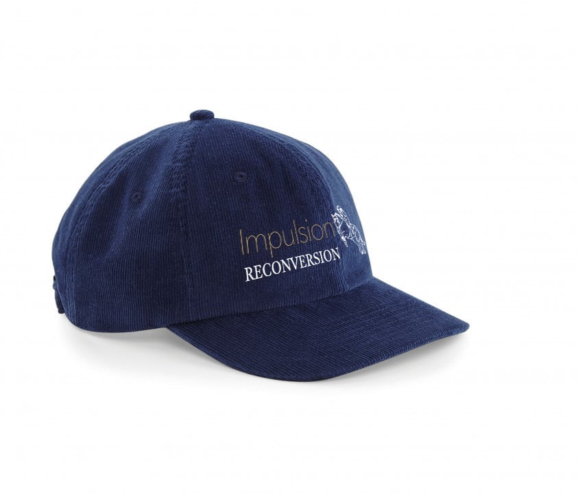 Casquette en velours héritage - IMPULSION RECONVERSION - Navy - BF682