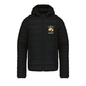 DOUDOUNE AVEC MANCHES ET CAPUCHE (enfant) - LA DEUCHE AUBOISE - Noir - K6112