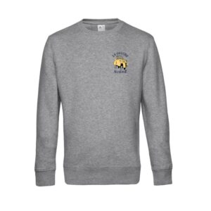 SWEAT COL ROND (enfant) - LA DEUCHE AUBOISE - Gris chiné - ID332K