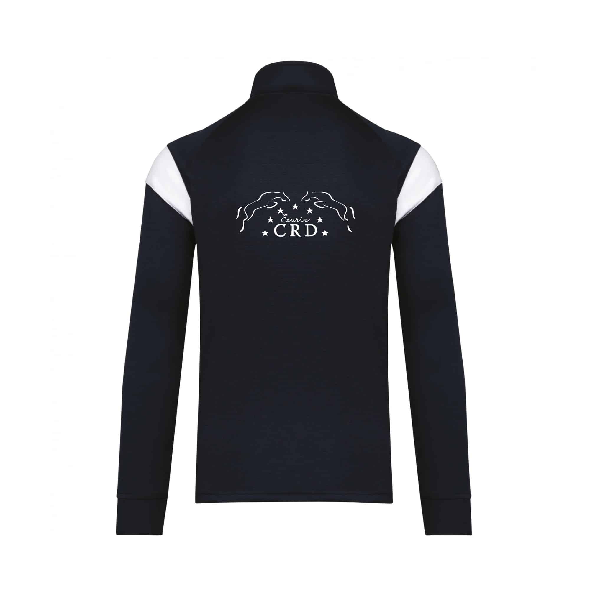 Veste de survêtement zippée (enfant) - ECURIE CRD - Navy - PA391 – Image 2