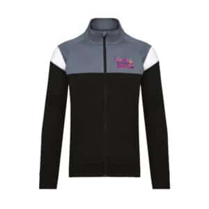 Veste de survêtement zippée (enfant) - CSC Danse Briare - Noir - PA391