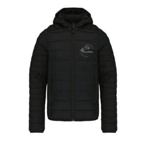 DOUDOUNE AVEC MANCHES ET CAPUCHE (enfant) - Écurie Ébène - Noir - K6112