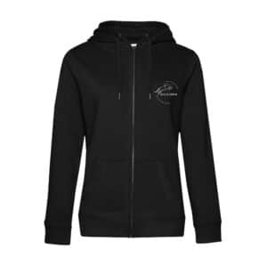 SWEAT ZIPPÉ (femme) - Écurie Ébène - Noir - BCW03Q