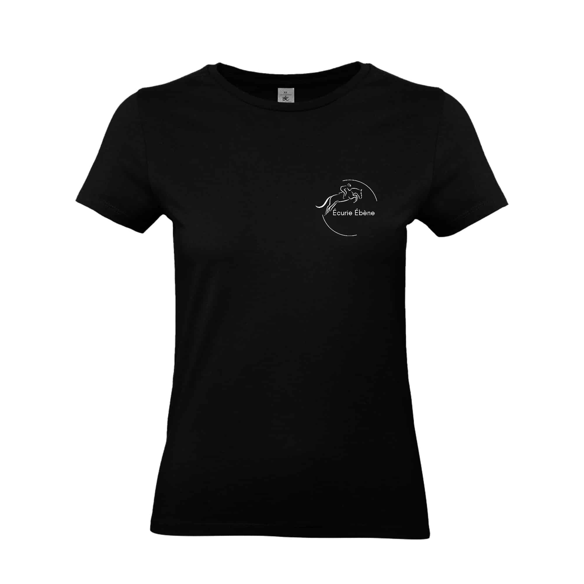T-SHIRT (femme) - Écurie Ébène - Noir - BC04T