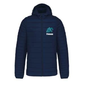 DOUDOUNE AVEC MANCHES ET CAPUCHE (homme) - Les écuries d’émeraude - Navy - K6110