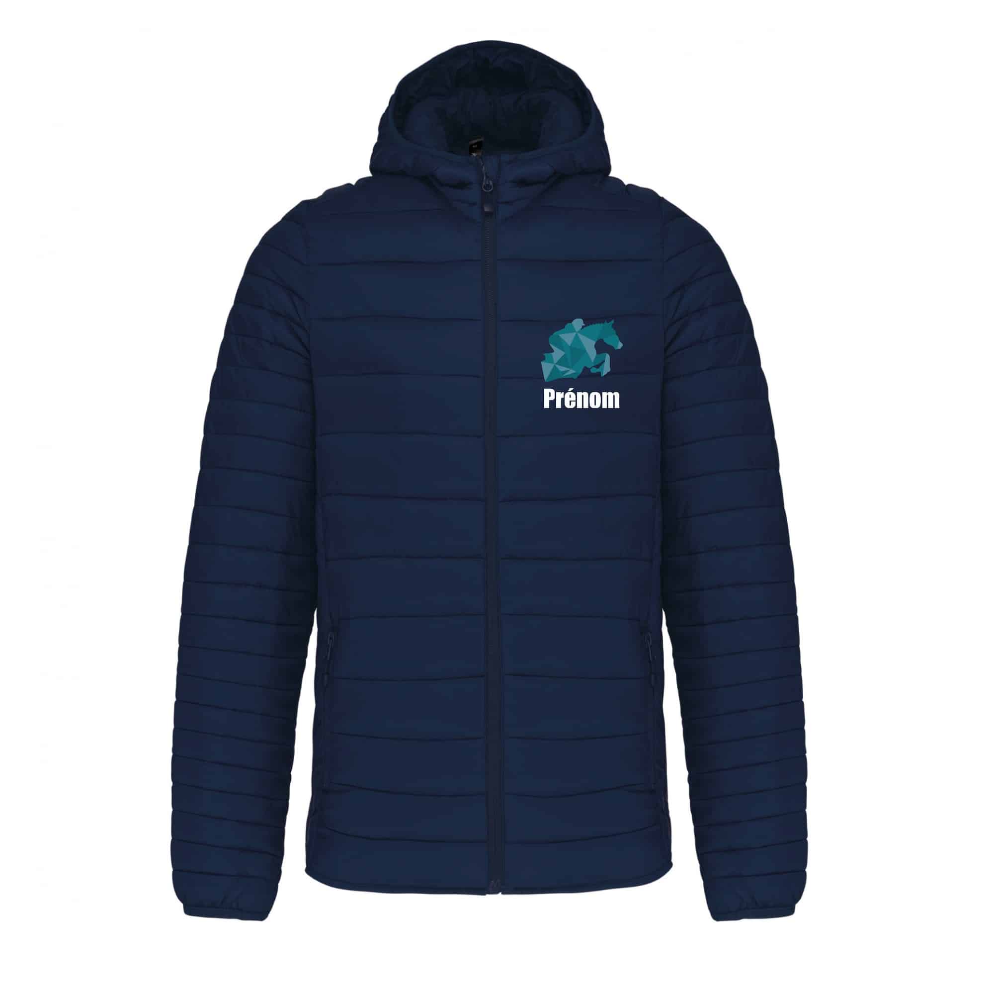 DOUDOUNE AVEC MANCHES ET CAPUCHE (homme) - Les écuries d’émeraude - Navy - K6110