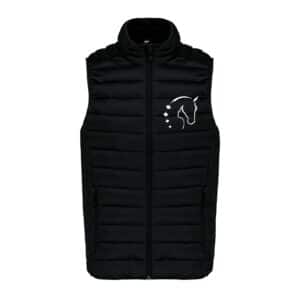 DOUDOUNE SANS MANCHES (enfant) - ECURIE DE L'ERABLE - Noir - K6115