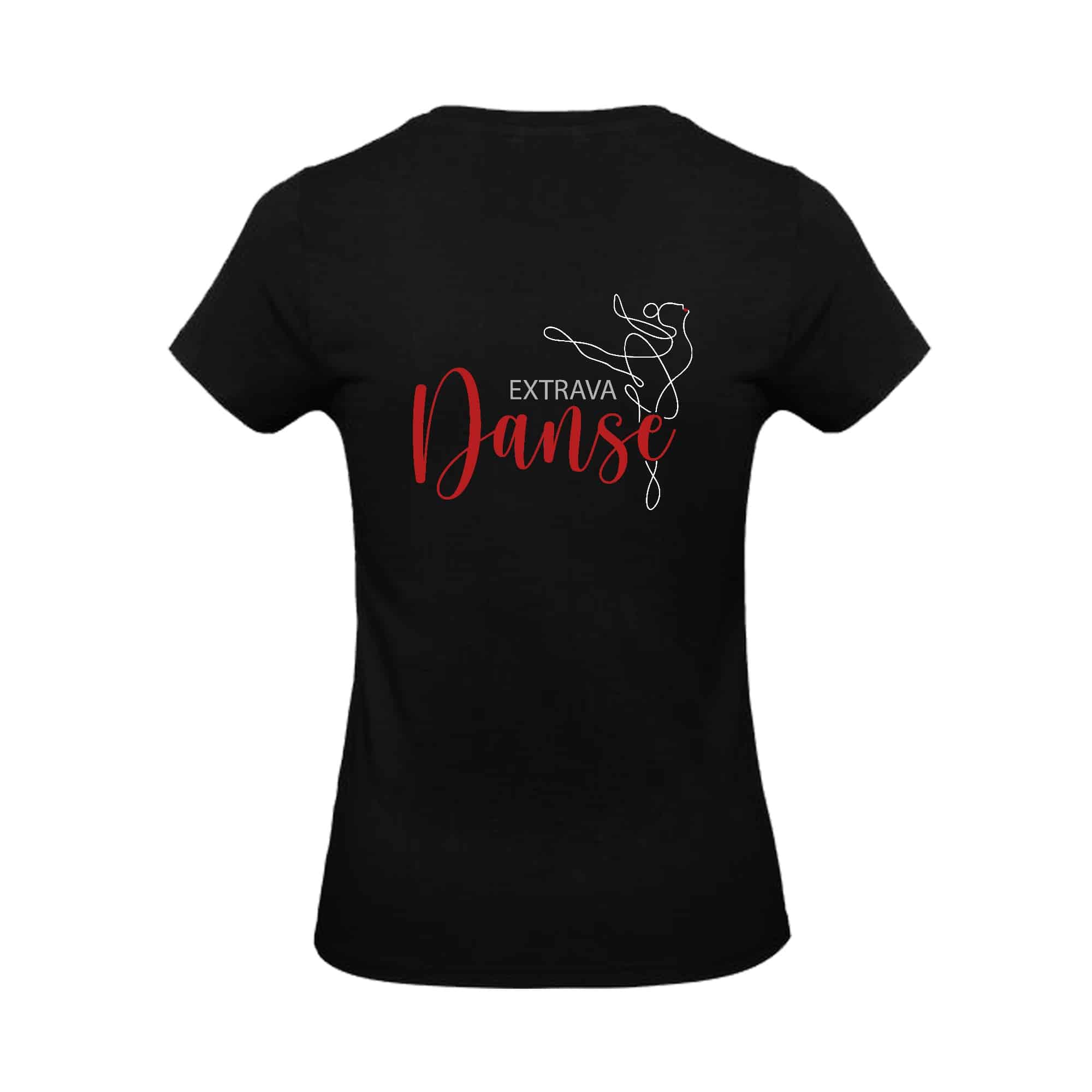 T-SHIRT (femme) - Extrava’danse - Noir - BC04T – Image 3